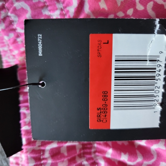 Nike Youth Girls Short Pink White Size Large CI4869-686 Cotton 092024 - Picture 6 of 6